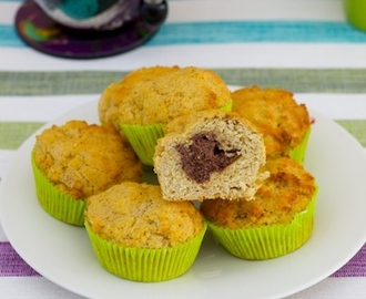 Vaniljmuffins med chokladgömma