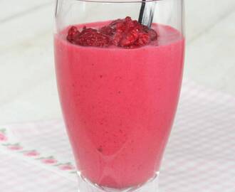 Nyttig hallonsmoothie