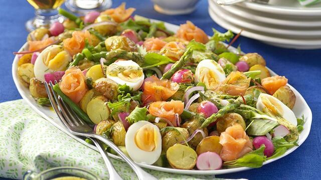 Bild: Hemmets Veckotidning | Recept | Potato Salad, Salad och Cobb Salad