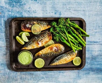 Grilled Mackerel Fillets With Green Goddess Dressing (Low Carb, Keto, Gluten Free)