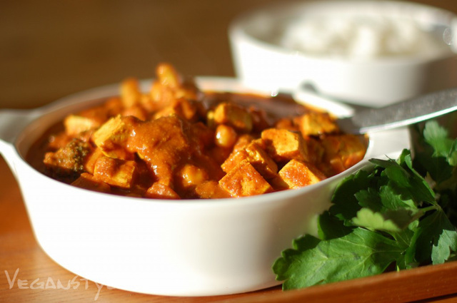 Chick ‘n Tofu tikka masala