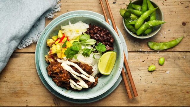 Poké-bowl med carnitas