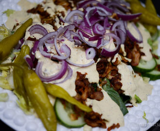 Kebabsallad med kyckling