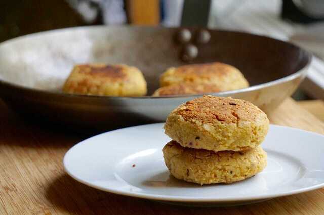 Vegetariska kikärtsbiffar