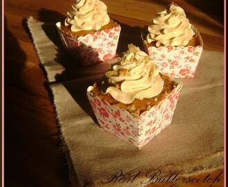 Real Butterscotch Cupcakes (eller Riktiga Kolacupcakes)