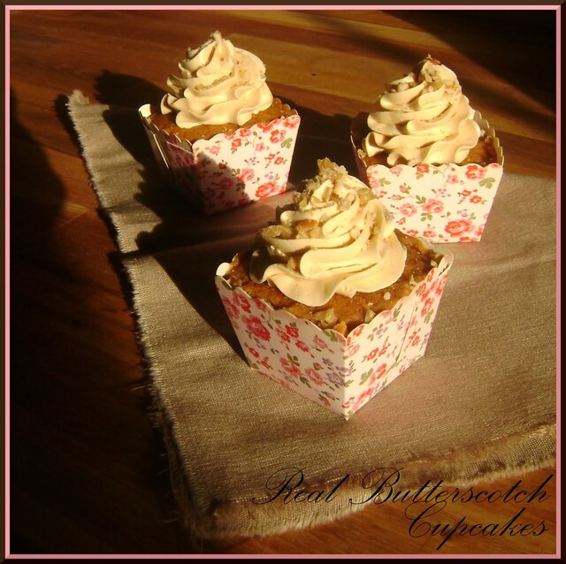 Real Butterscotch Cupcakes (eller Riktiga Kolacupcakes)