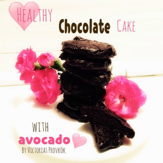 Hälsosamma chokladkakor med avokado