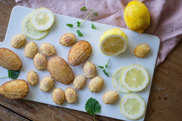 Madeleinekakor med citron