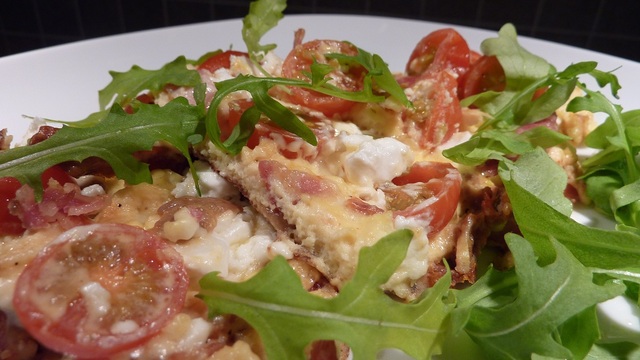 Vardagsmat - Omelett med getost och tomat