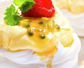 Pavlova med lemon curd