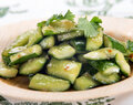 Chinese Smashed Cucumbers With Sesame Oil and Garlic