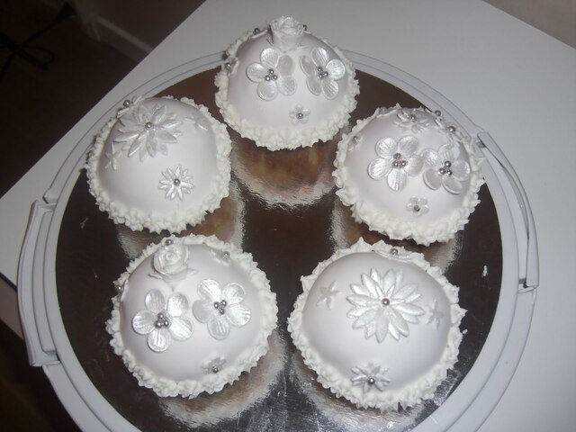 Cupcakes vita som snö