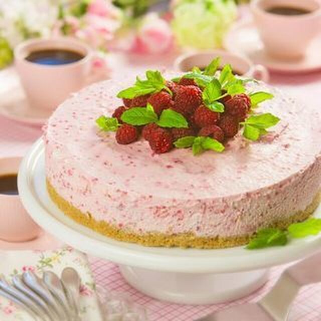 Frusen halloncheesecake