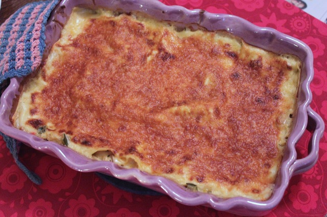 Krämig kycklinglasagne