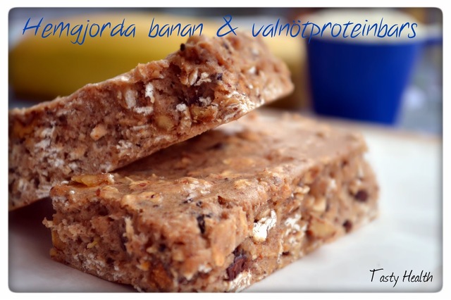 Hemgjorda banan & valnötproteinbars