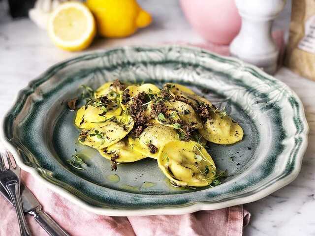 Ravioli med Karl Johan och tryffel