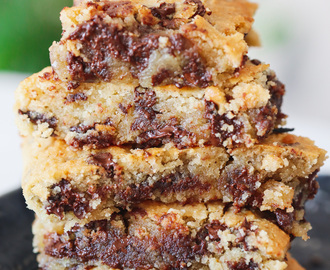 Blondies cookie dough kakor