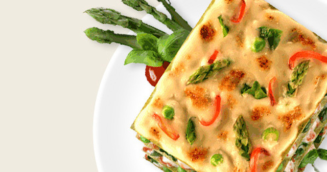 Lasagne con Spinaci med grönsaker