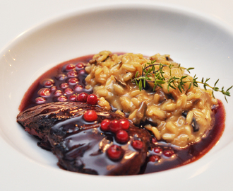 Vildand med Marsala och risotto till nyår