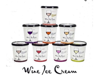 Wine ice cream