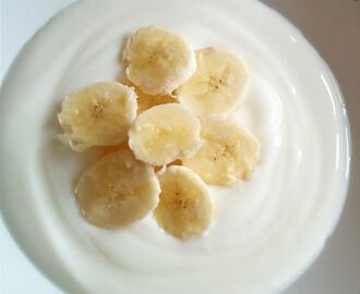 Vaniljyoghurt med banan