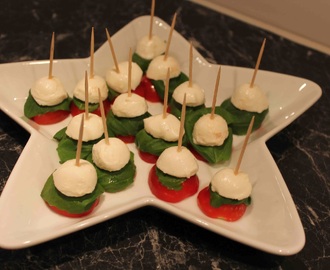 Caprese på pinne