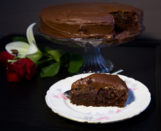 Chokladtårta med chokladsmörkräm
