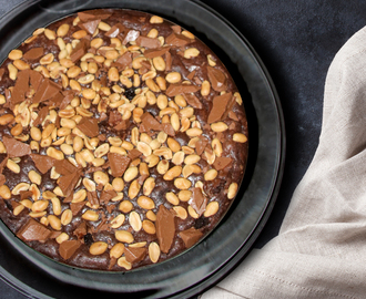 Kladdkaka delux med jordnötter