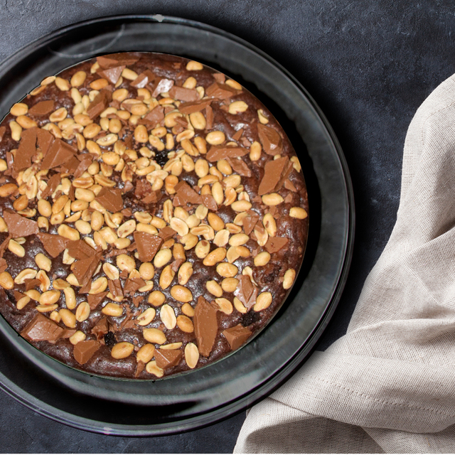 Kladdkaka delux med jordnötter