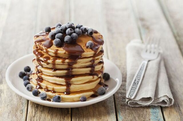 American pancakes LCHF 