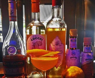 I BAREN med gästbartender Jeremy Manansala – Speechless med cognac, Cocchi Americano, citron och bitters