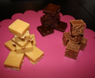 Tre sorters smarrig fudge