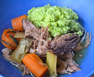 Pulled beef i crockpot