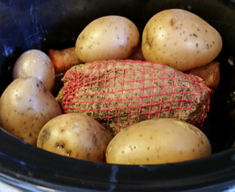 Allt i ett Crockpot – Stek med potatis och morötter