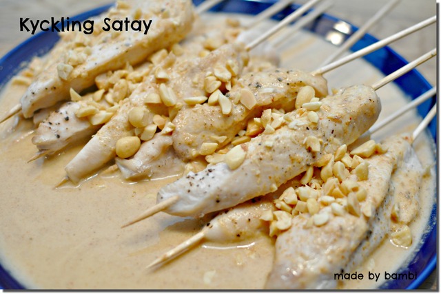 Kyckling Satay à la vardag