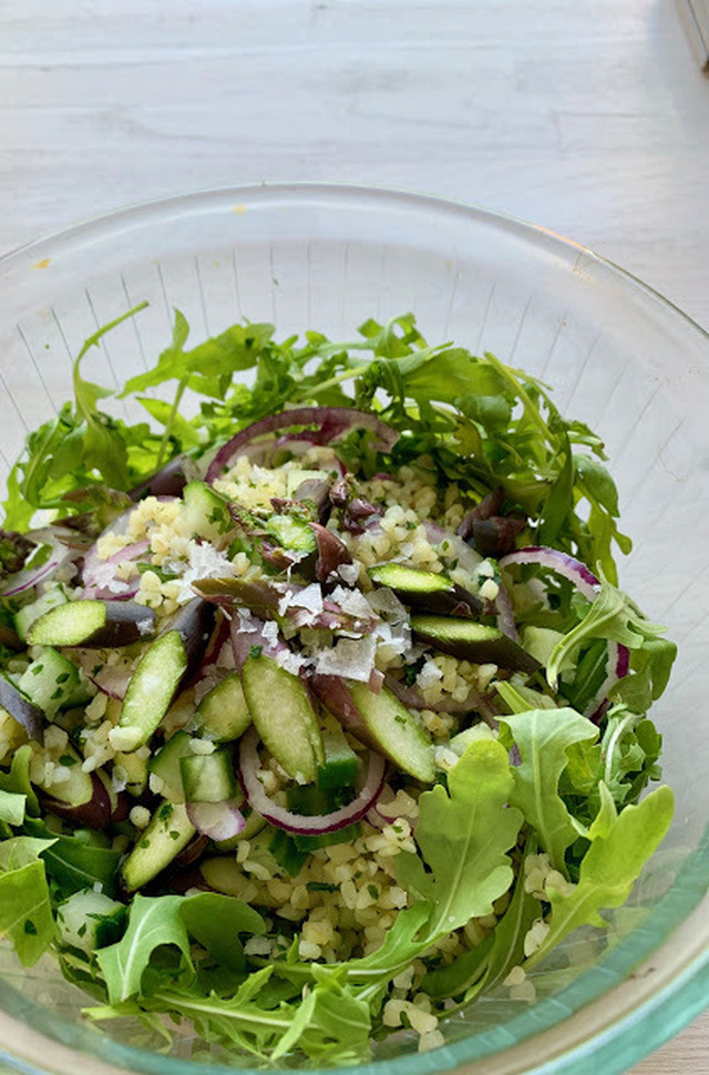 Var dags gröna mat - Bulgursallad med sparris och citron, 4 port