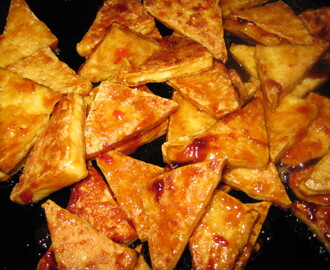 Tofu med sweetchili och woksås, citronkokoskål och "gryn"