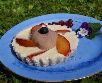 A delicious plum pie for one!