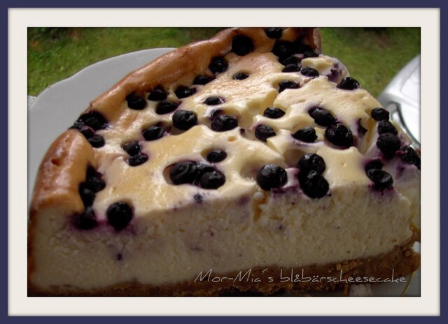 Cheesecake med blåbär