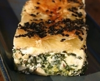 Spenat och fetapaj – spanakopita