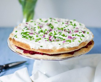 Savory cheesecake – smörgåstårta