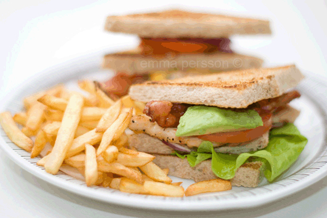 Club Sandwich med kycklingfilé