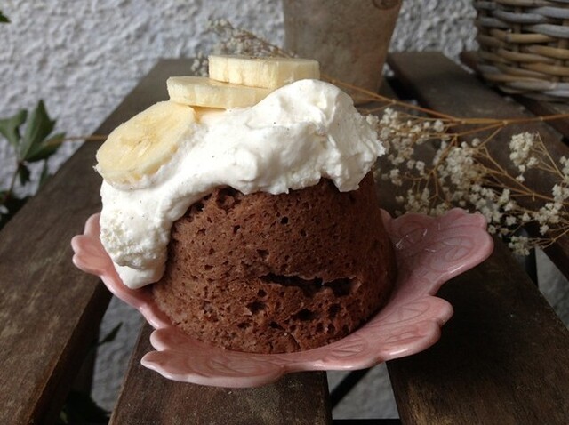 Mug cake med banan och choklad