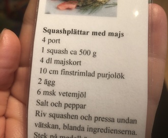 Squashplättar med majs