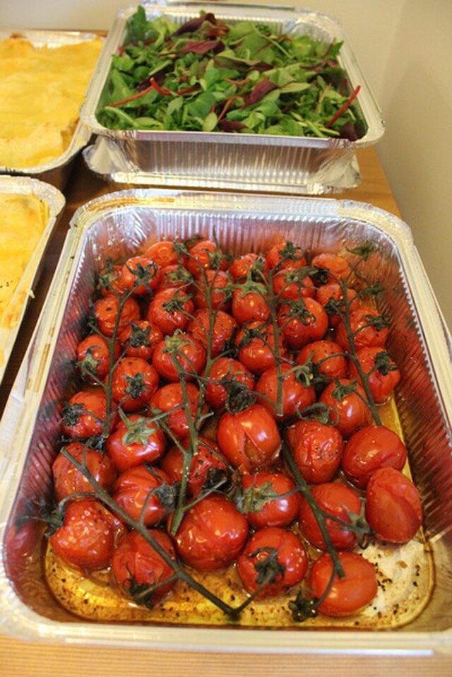 Ugnsrostade tomater med balsamvinäger