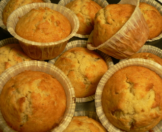 Bananmuffins med choklad