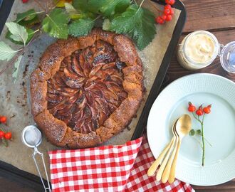 Glutenfri äppelgalette