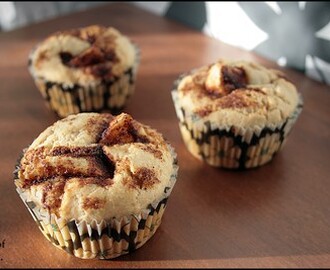 Äppel och kanelmuffins.