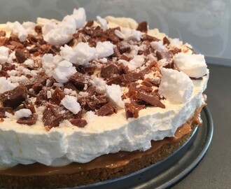 Banoffee paj toppad med maräng