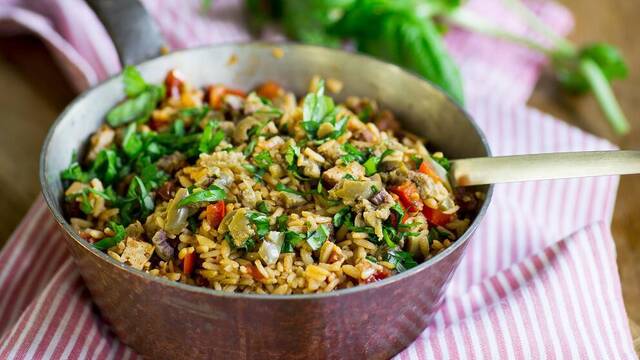 Jambalaya med italienska smaker